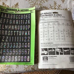 HY-KO Products Self-Adhesive Letters and Numbers - Self-Stick - 1" - 88 Total